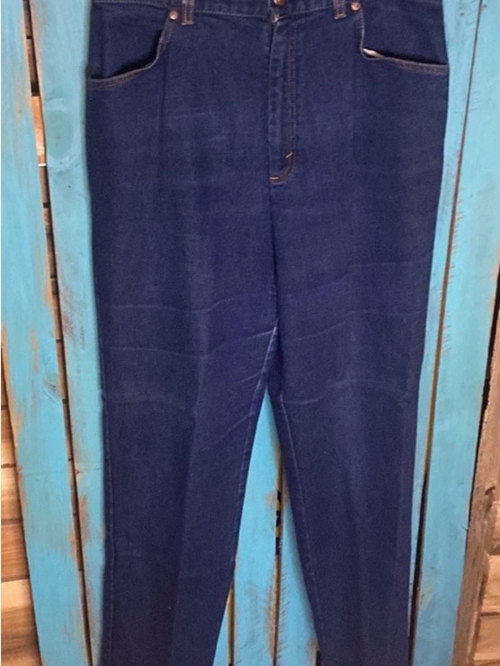 Vintage 80s Levi’s 573 elastic waist high waisted tapered leg jeans size 12 USA